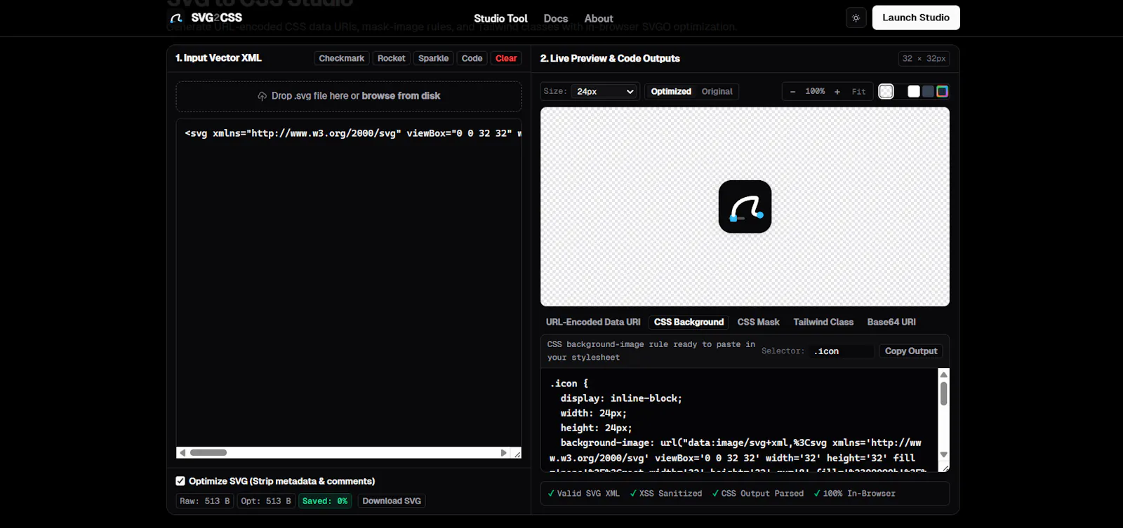 SVG2CSS screenshot 3
