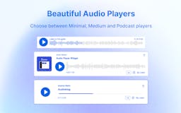 Audio player widgets by Listnr media 3