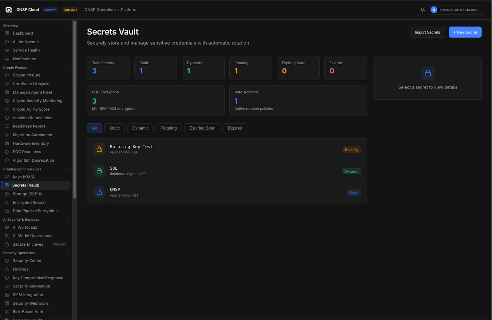 QNSP — Quantum-Native Security Platform screenshot 7