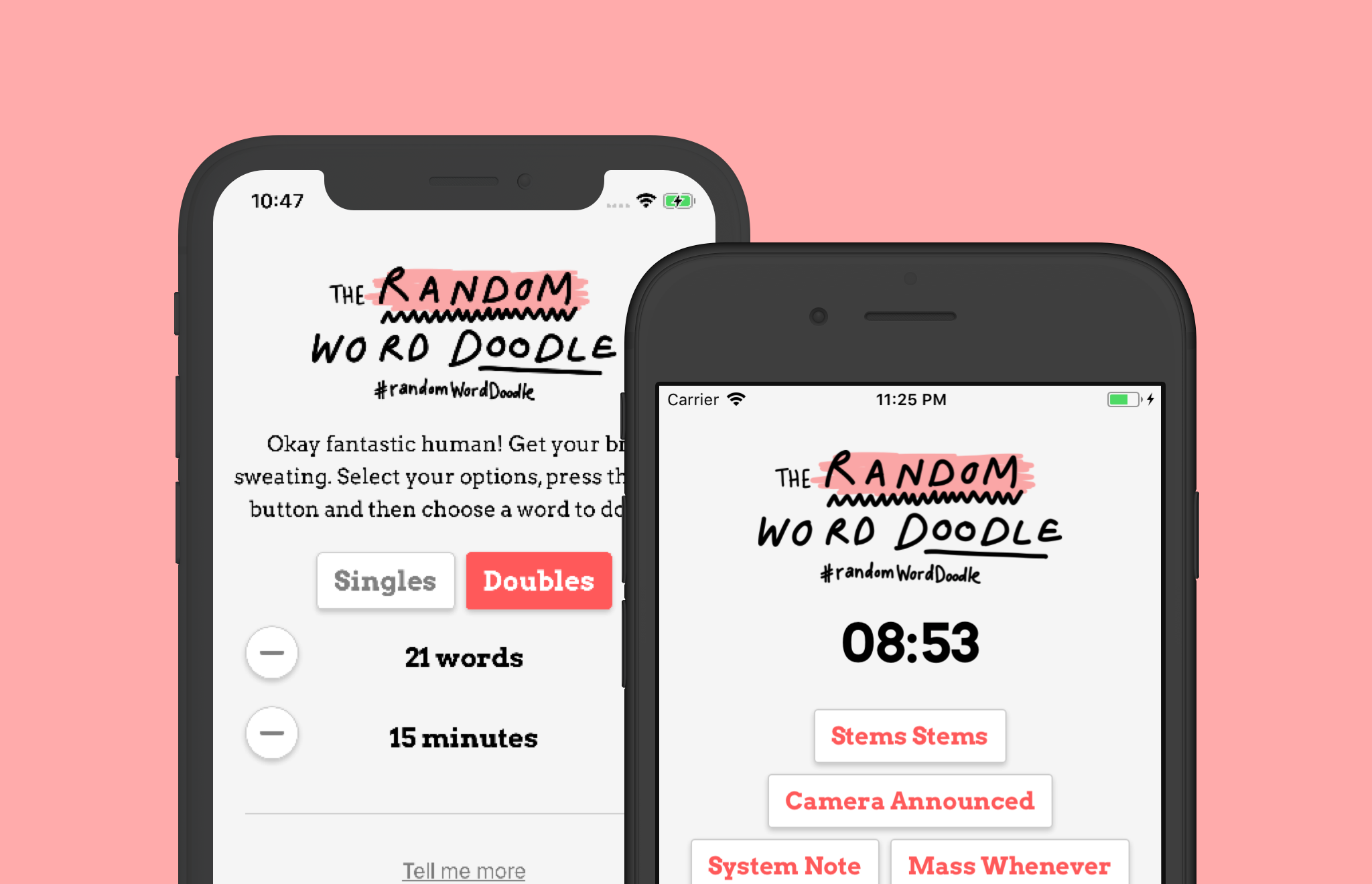 Random Word Doodle iOS App gallery image