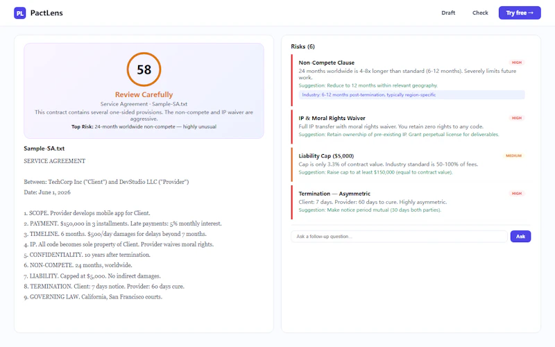 PactLens screenshot 3