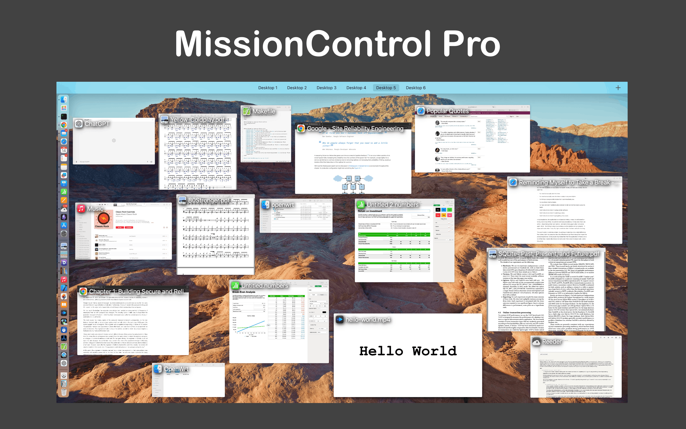 Mission Control Pro media 1