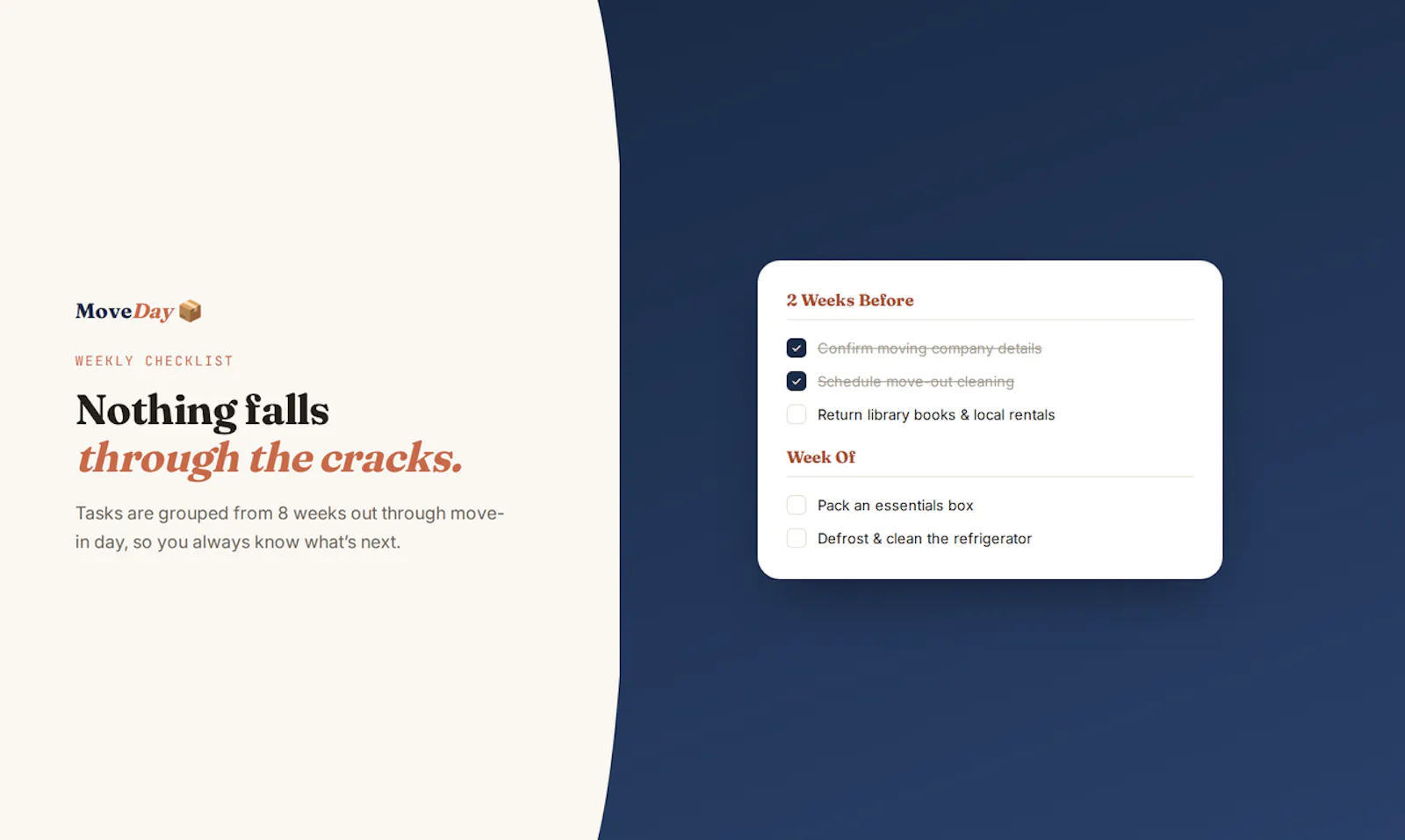 MoveDay — Moving Day Planner screenshot 2