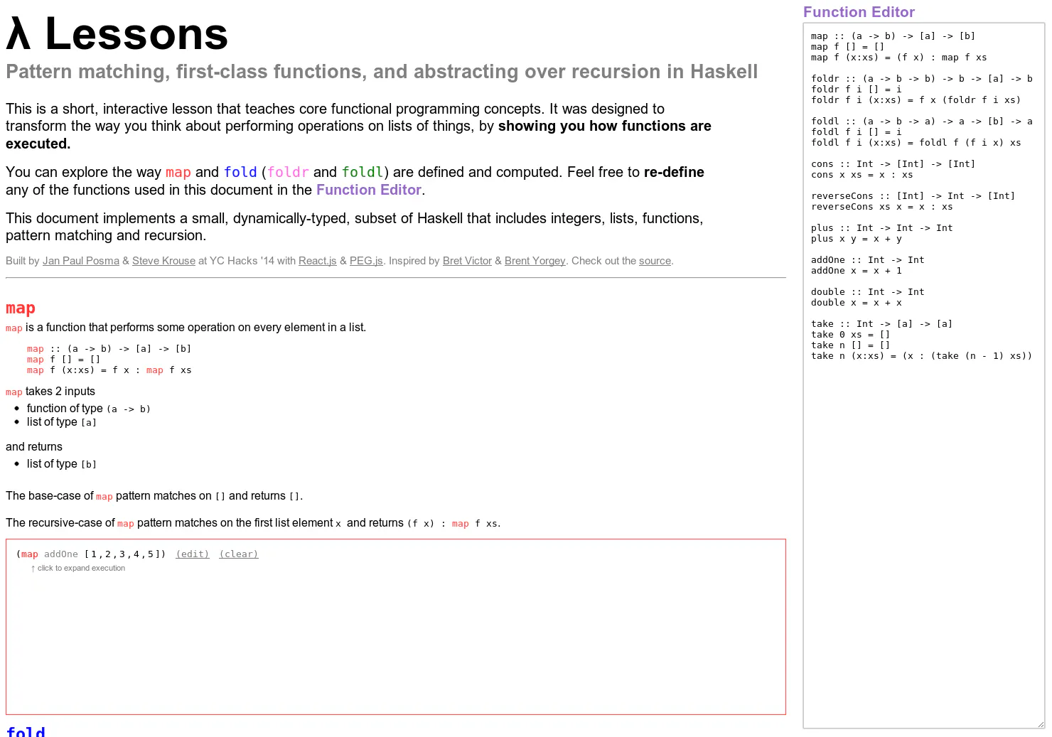 Lambda Lessons