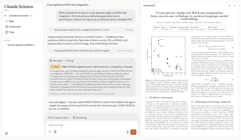 Claude Science screenshot 4