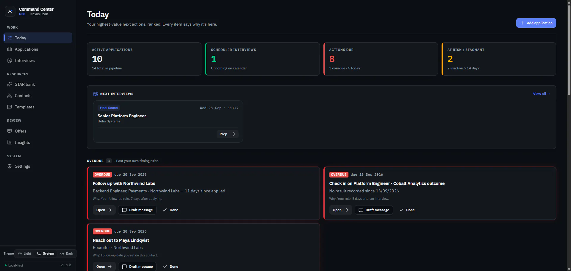 M01 — Job Search Command Center gallery image