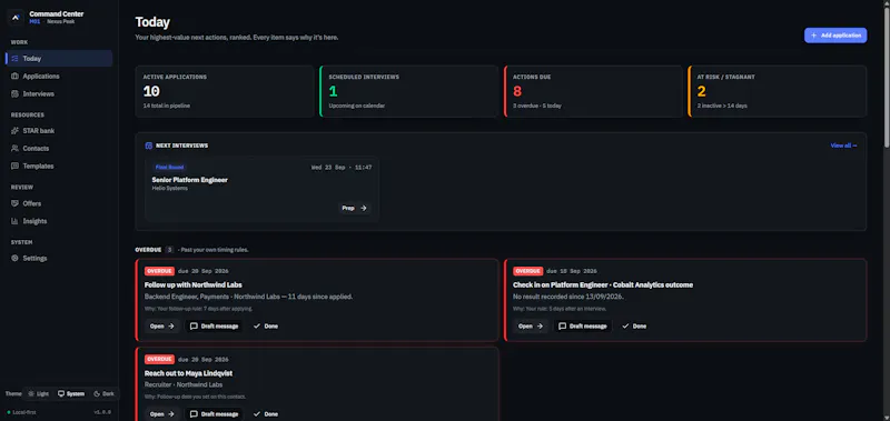 M01 — Job Search Command Center screenshot 2
