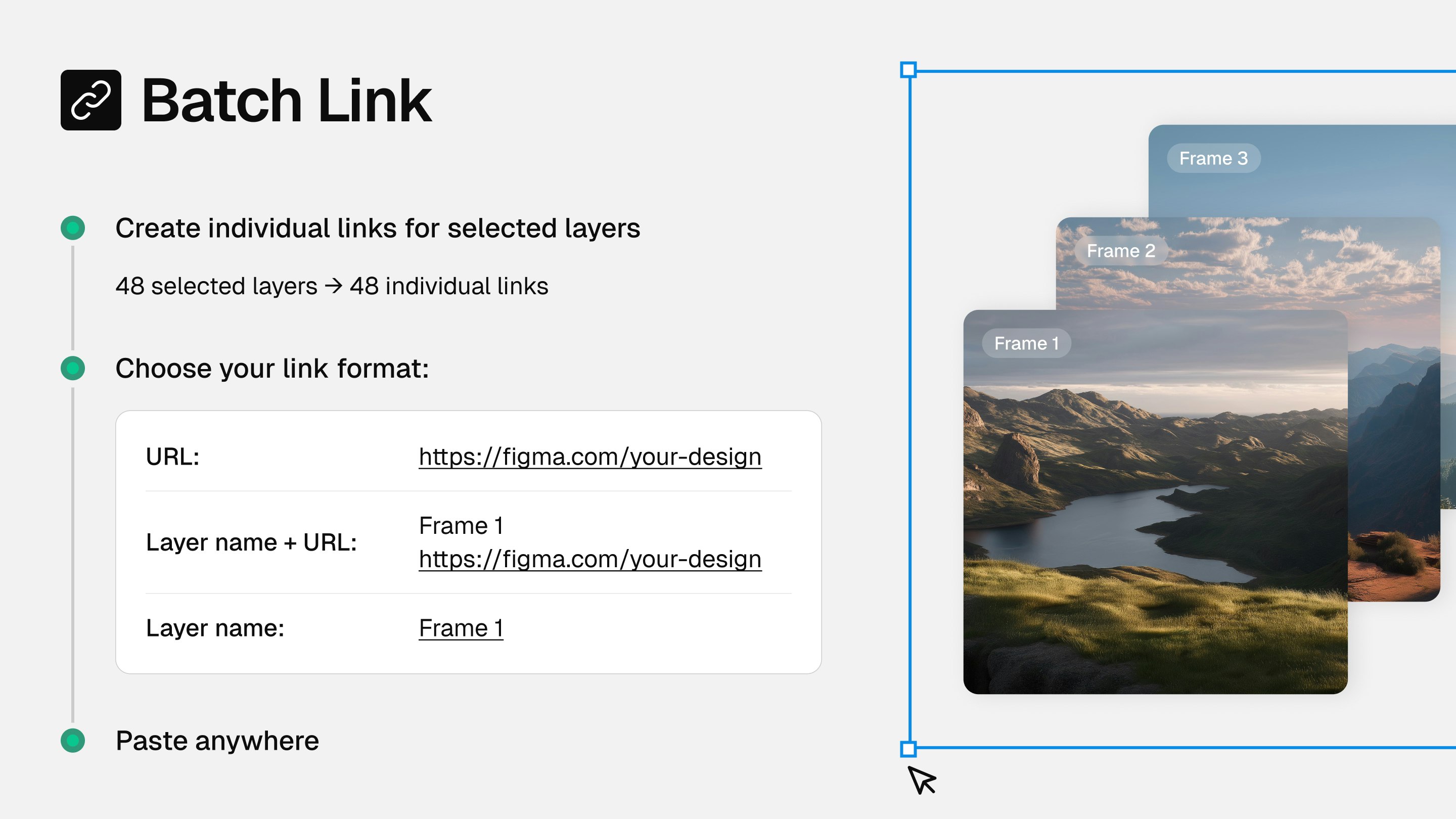 Batch Link - Main screenshot showing features and interface