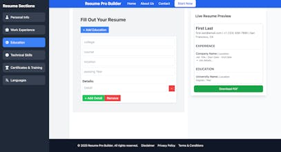 Resume Pro Builder gallery image