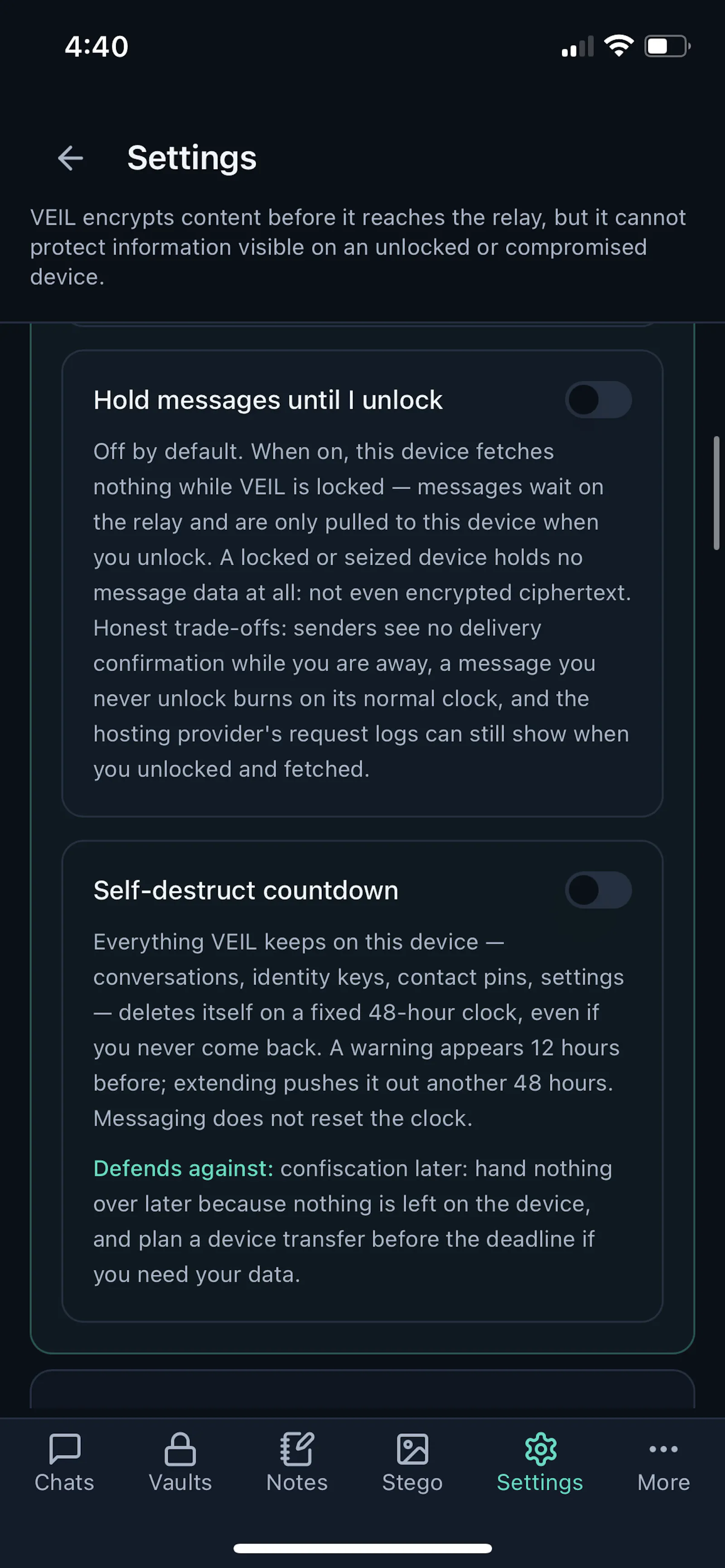 VEIL - More than Encrypted Messaging screenshot 17