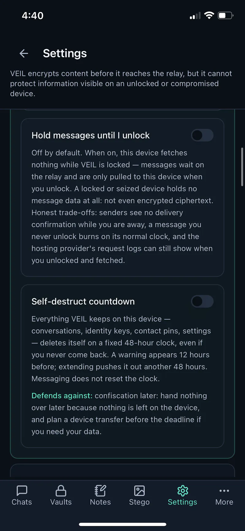 VEIL - More than Encrypted Messaging screenshot 17