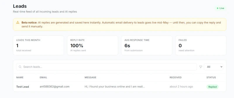 Ai Lead Responder screenshot 1