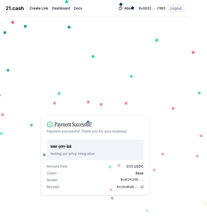 21.cash - Screenshot 3 showing product features and functionality