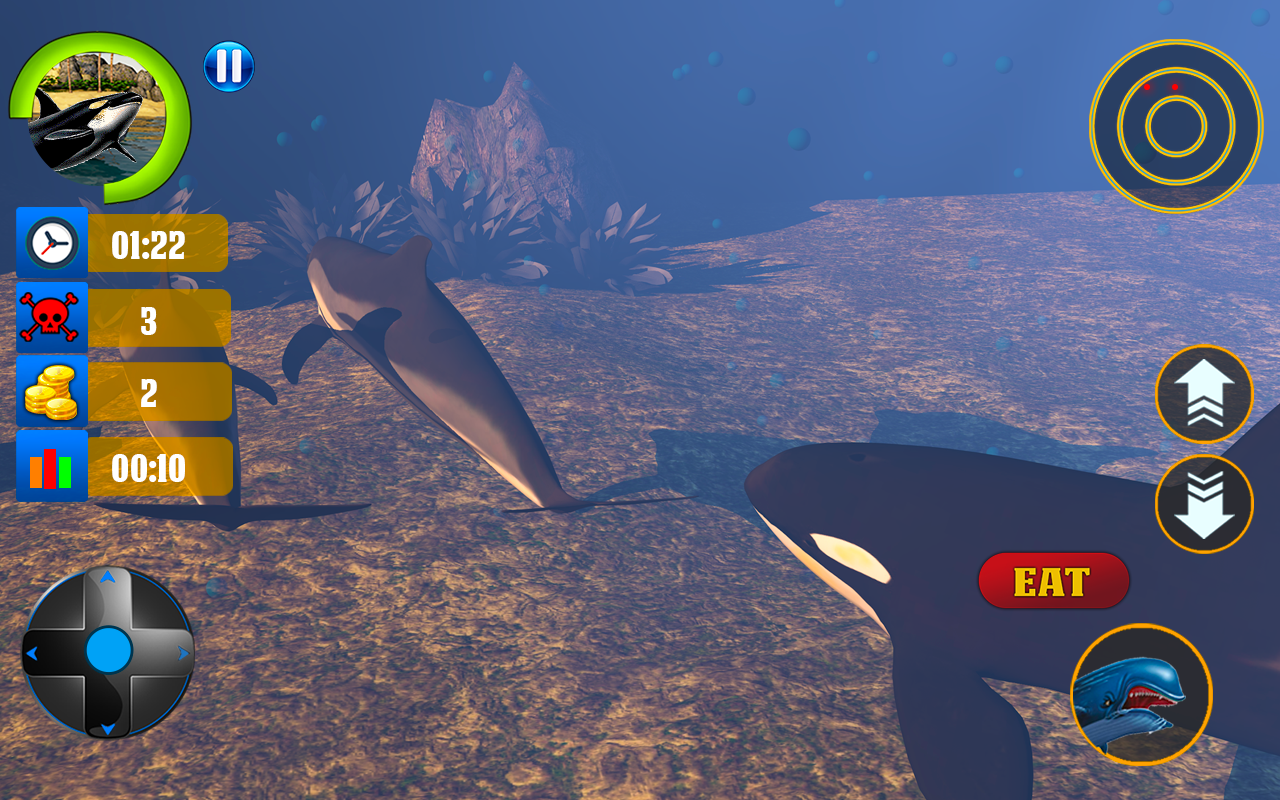 Blue Whale Survival Simulator: Angry Shark Game gallery image