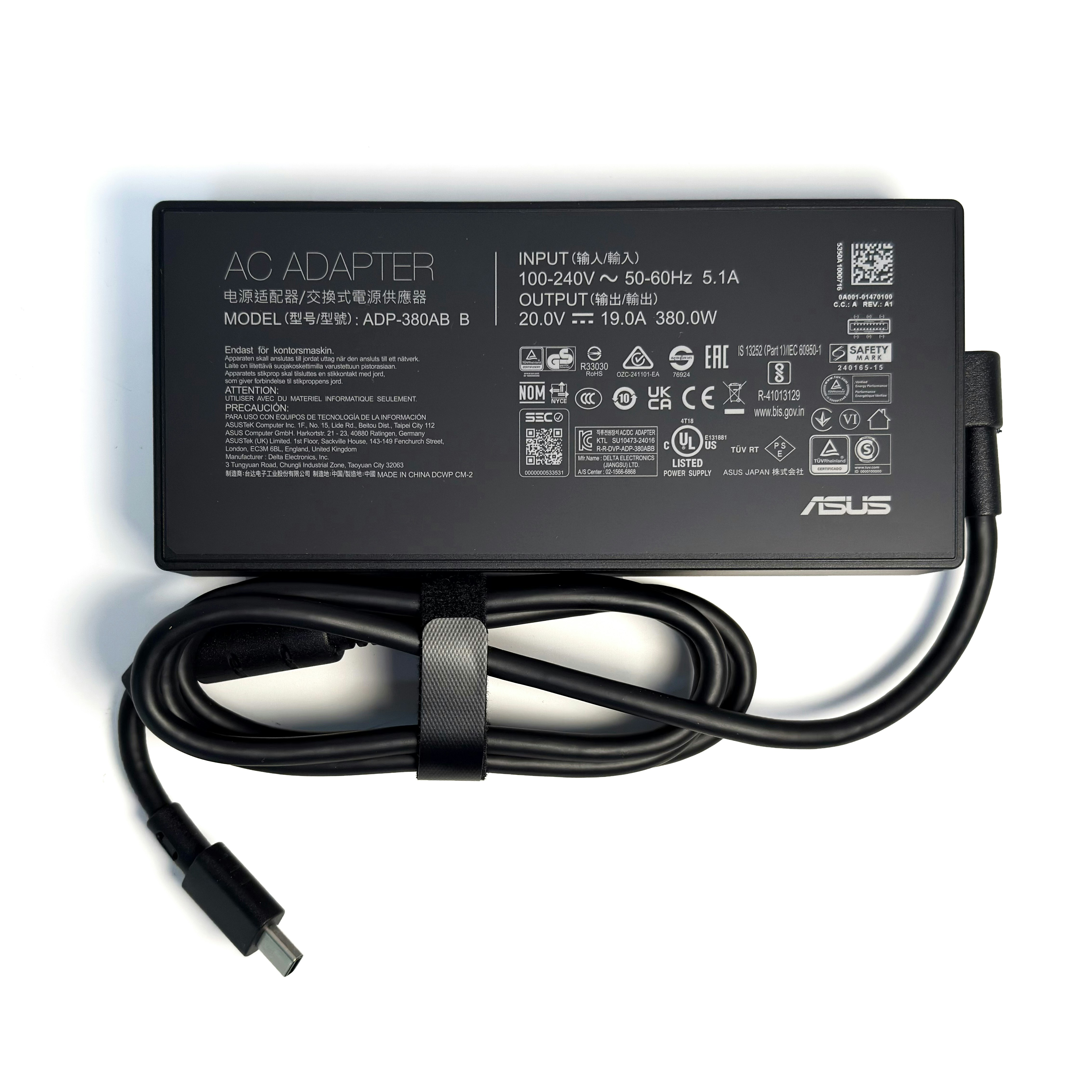 Média Véritable chargeur pour ordinateur portable ASUS ADP-380AB B - Véritable adaptateur secteur ASUS 380 W ADP-380AB B chargeur pour ordinateur portable 3