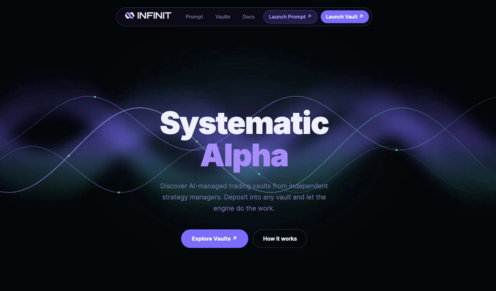 AI-Managed Trading Vault Marketplace screenshot 2