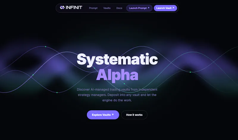 AI-Managed Trading Vault Marketplace screenshot 2