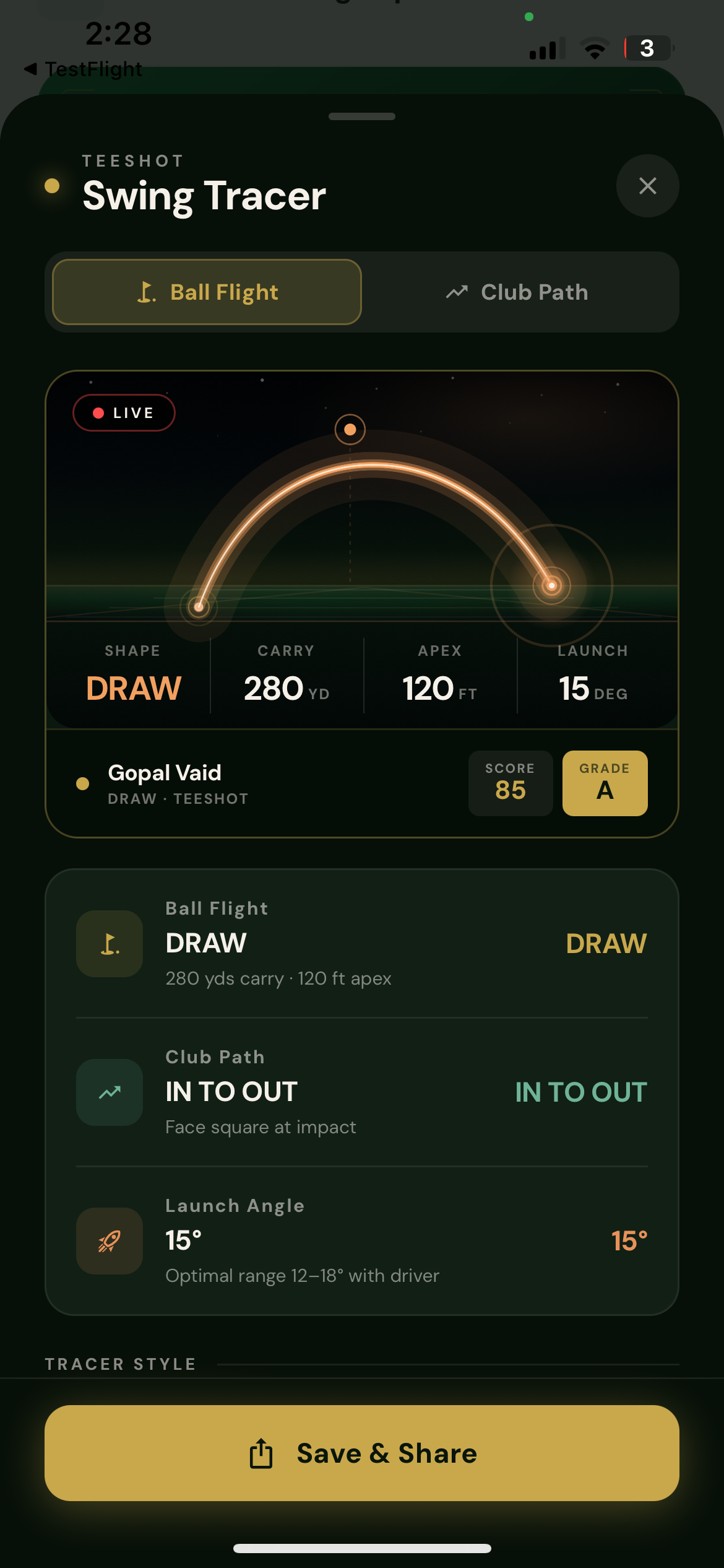 Tee-shot gallery image