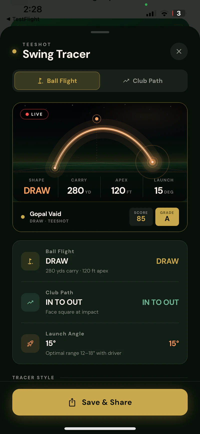 Tee-shot screenshot 2