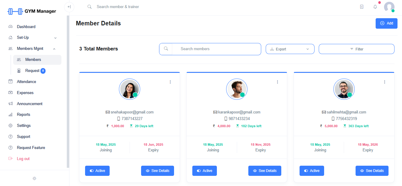 GYM Manager gallery image