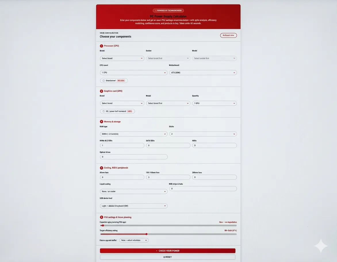 PSU Calculator by TechSearchers gallery image