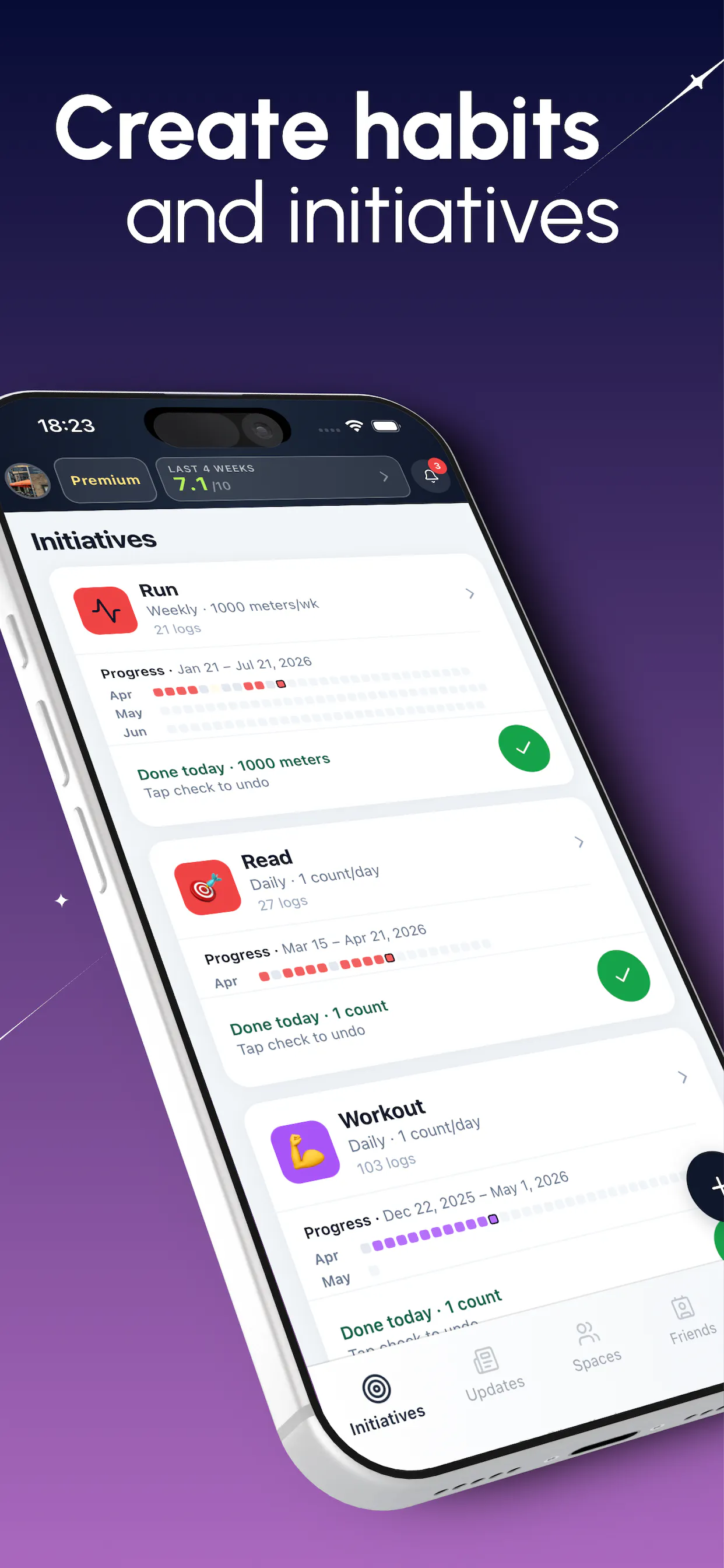 Unevnt — Social Habit Tracking gallery image