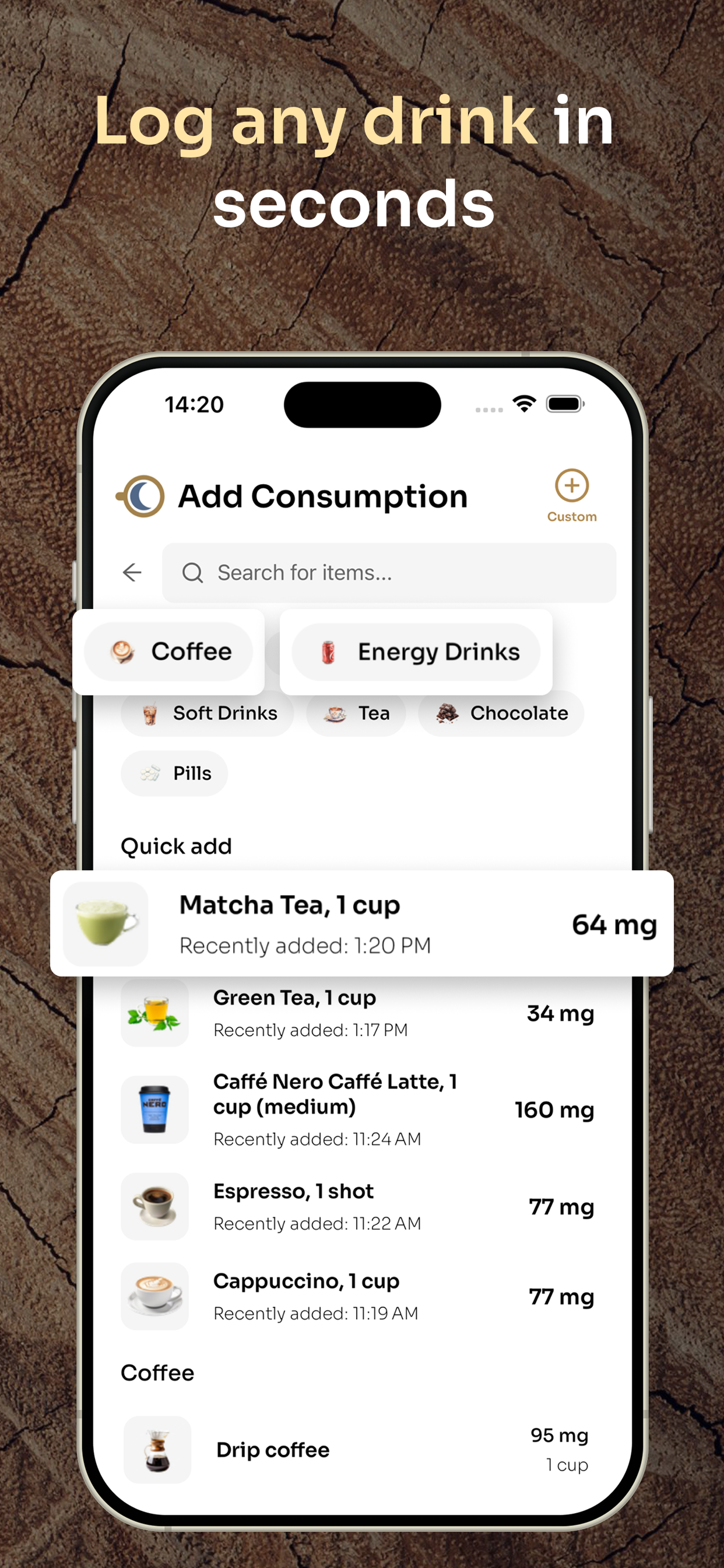 Caffeine Clock screenshot 4