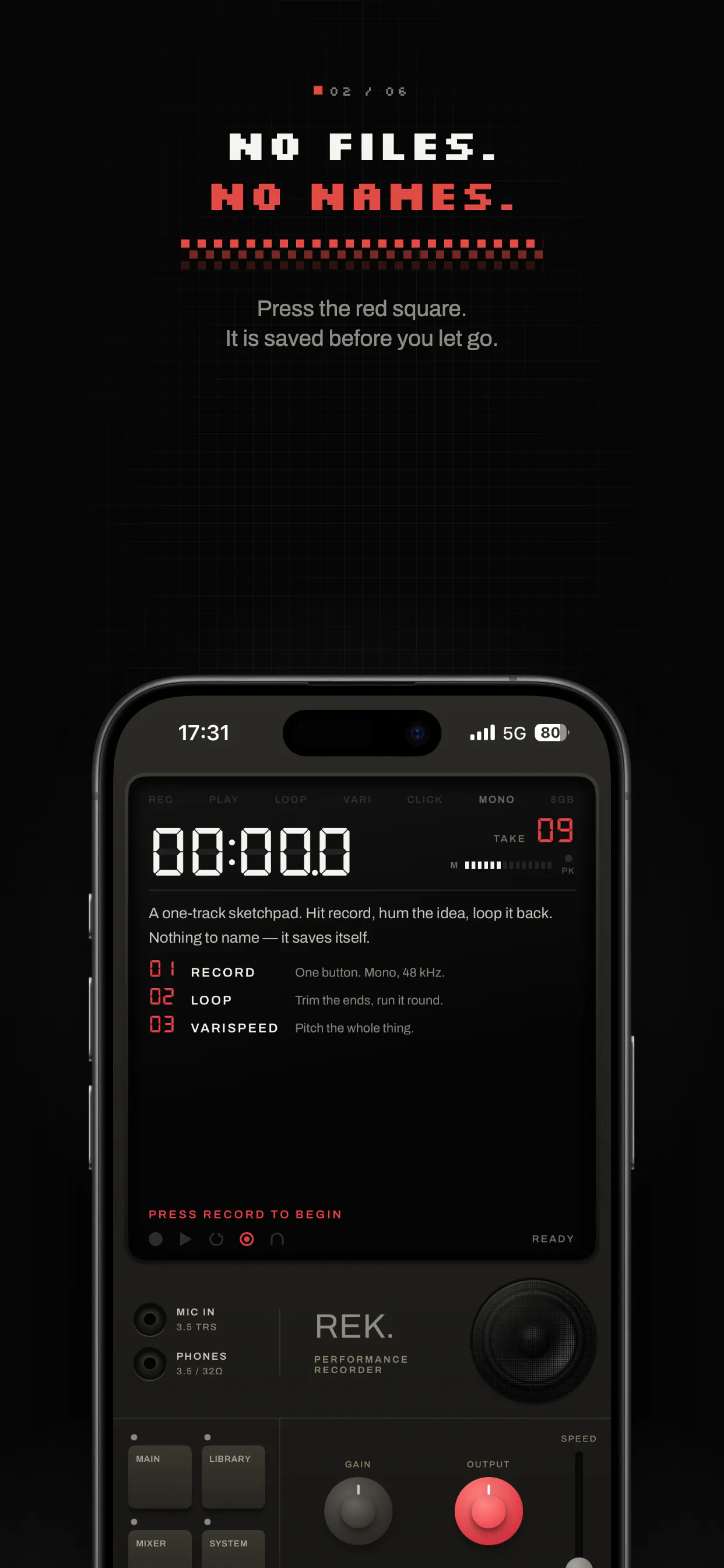 REK. The Performance Recorder gallery image