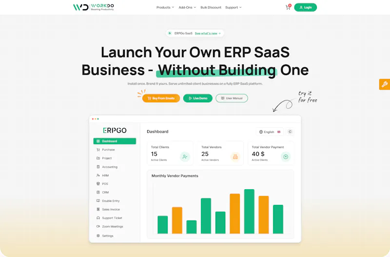 ERPGo SaaS screenshot 1
