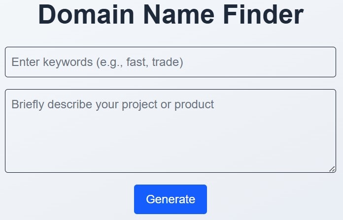 Média Findeur de nom de domaine - Générer des noms de domaine disponibles pour une idée commerciale 1