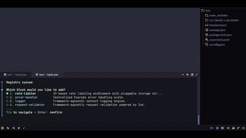 Blockend screenshot 1 (video preview)
