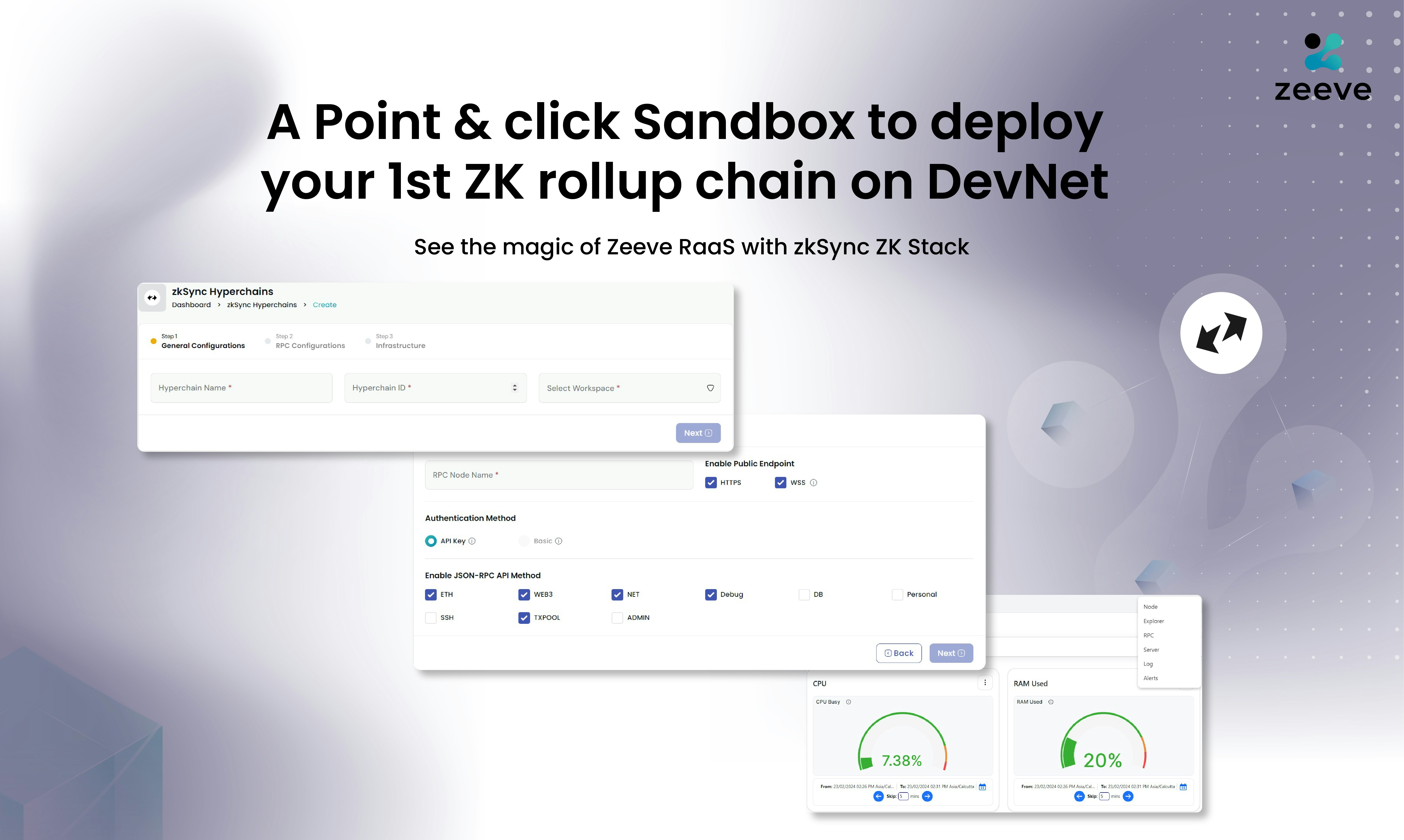 Zksync Hyperchain Devnet - Получите 1-й клик Devnet для Zksync Hyperchains с Zeeve Raas медиа 2