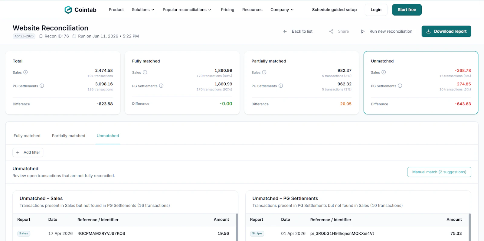 Cointab screenshot 2