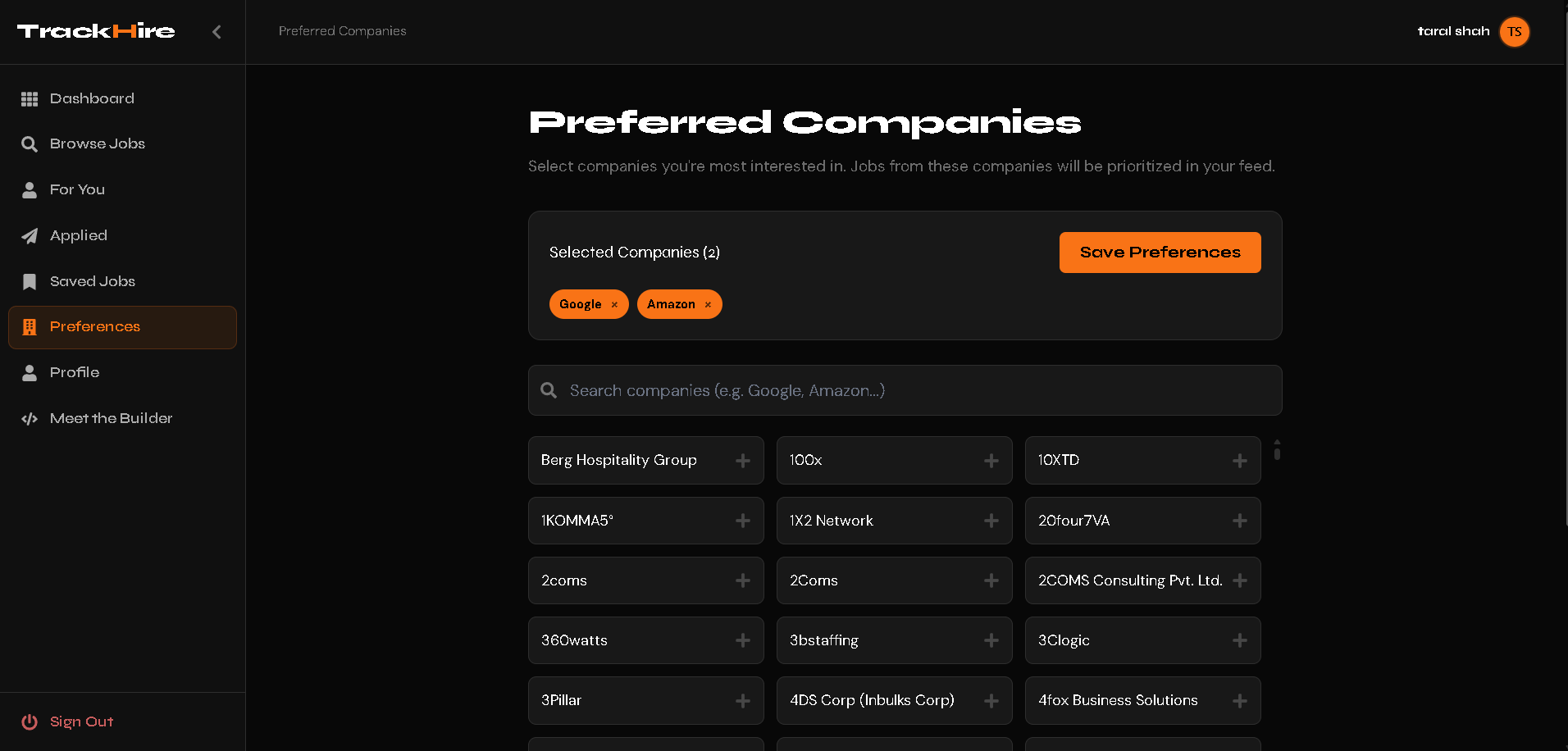 TrackHire - Screenshot 5 showing product features and functionality