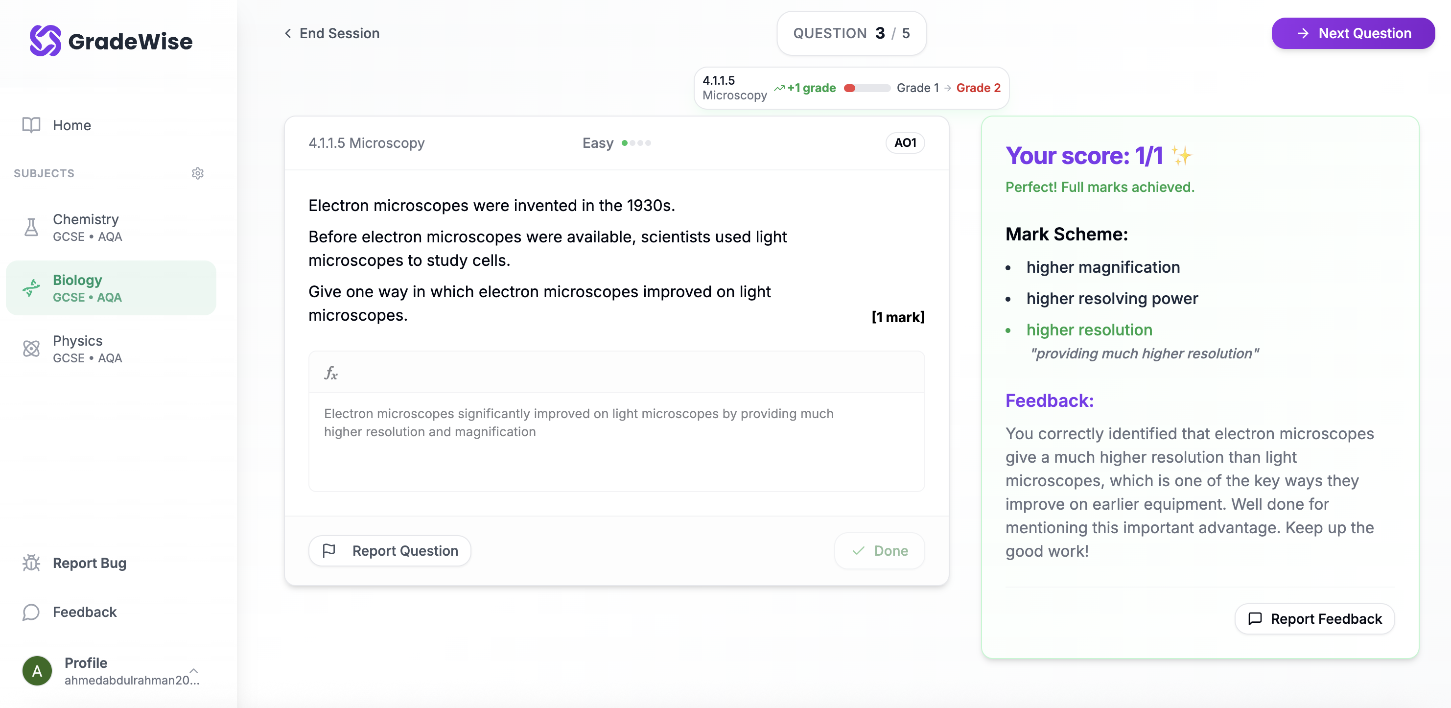 GradeWise gallery image