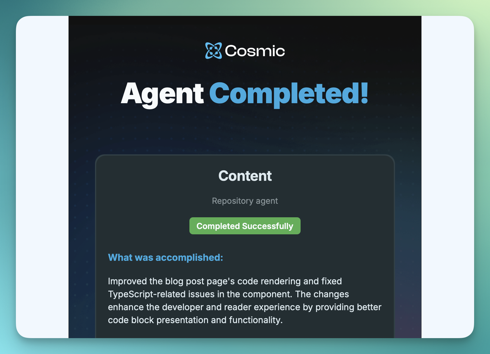Cosmic AI Agents gallery image