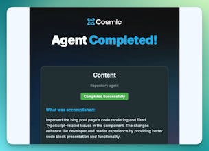 Cosmic AI Agents gallery image
