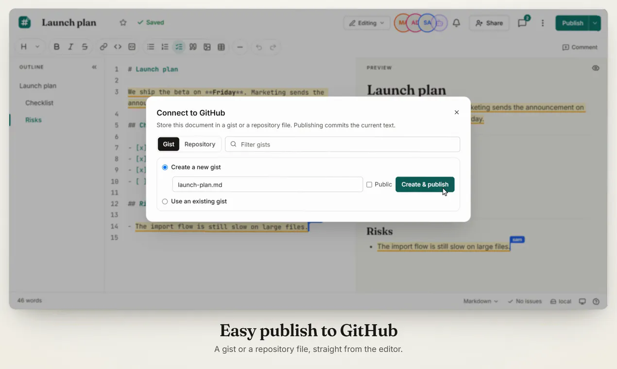 Markdoc screenshot 2