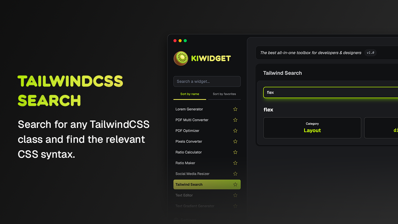 Kiwidget v1.3.0 gallery image