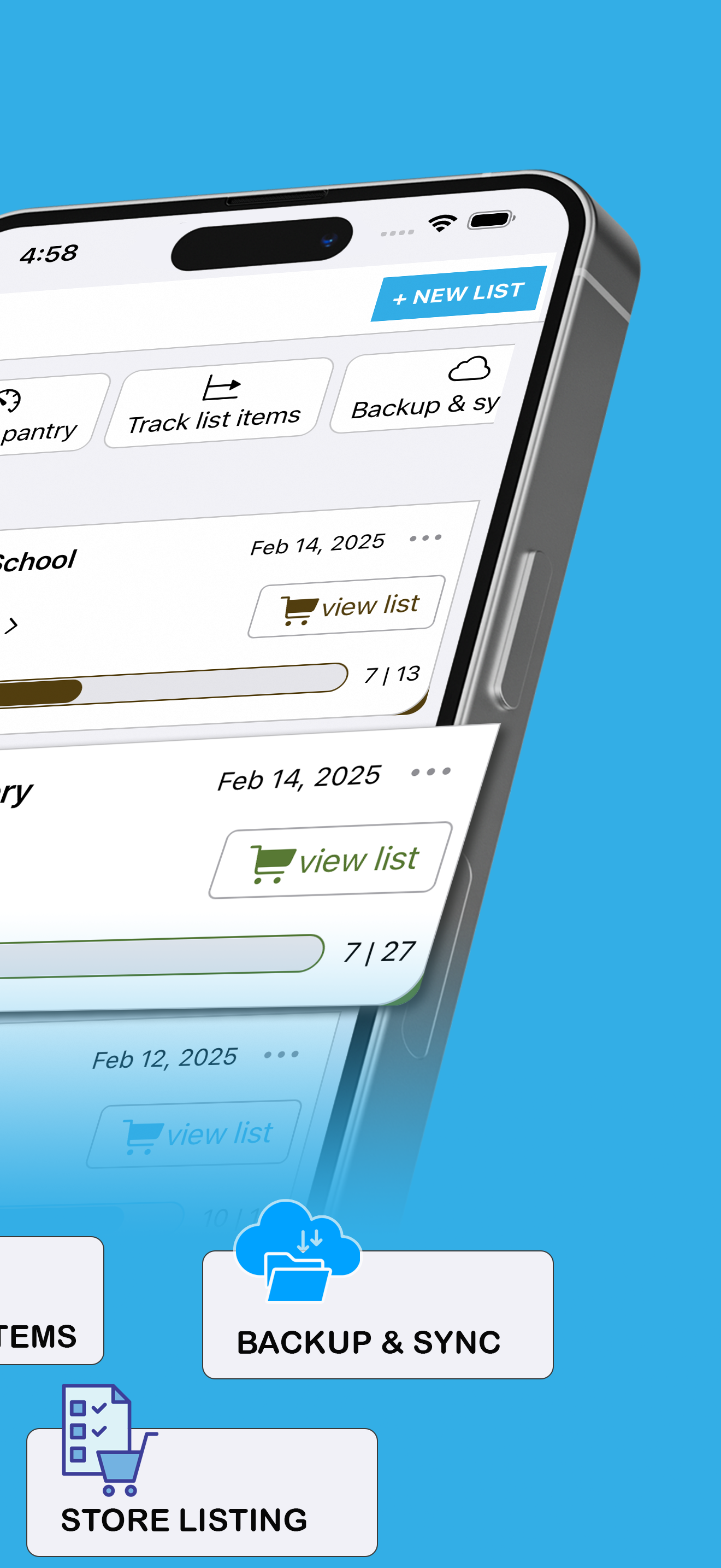 Mídia 3 de Scanner de recibo - Lista de compras - Sem digitação, converta recibos em lista de compras e Monitor Pantry
