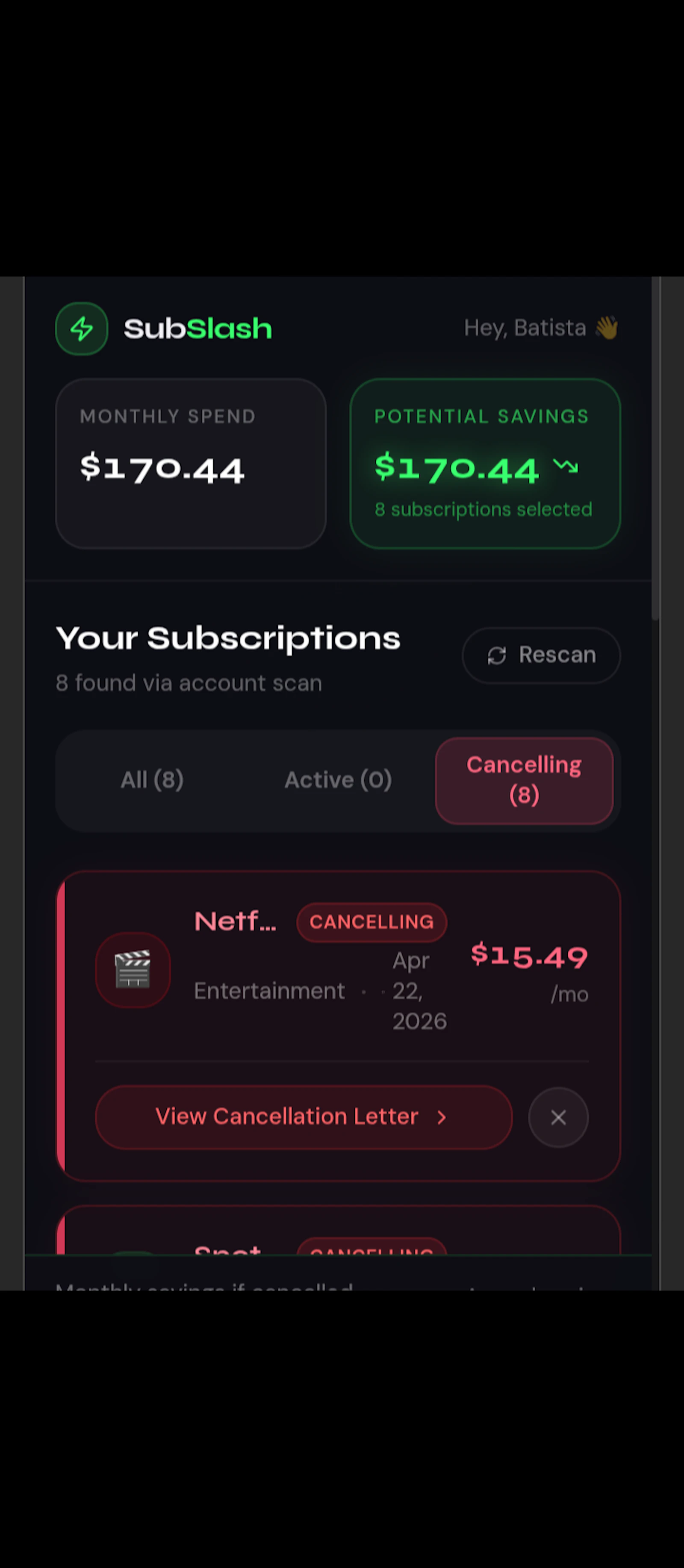 SubSlash screenshot 4