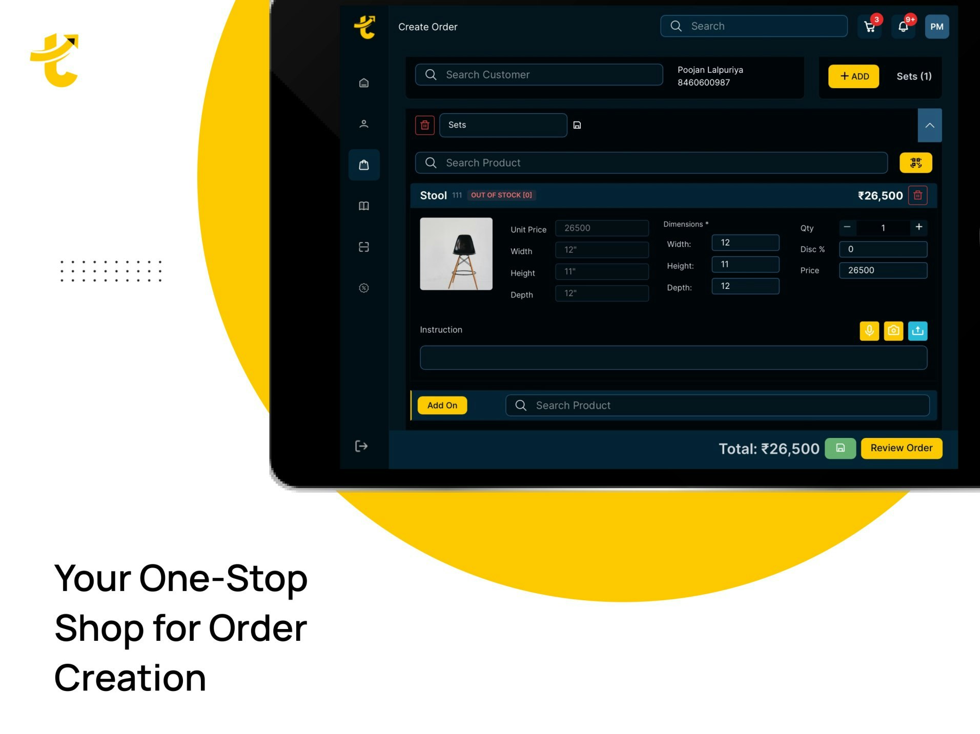 Mídia 6 de Tanyo CRM - Revolucione seu negócio de móveis com o principal CRM da Índia