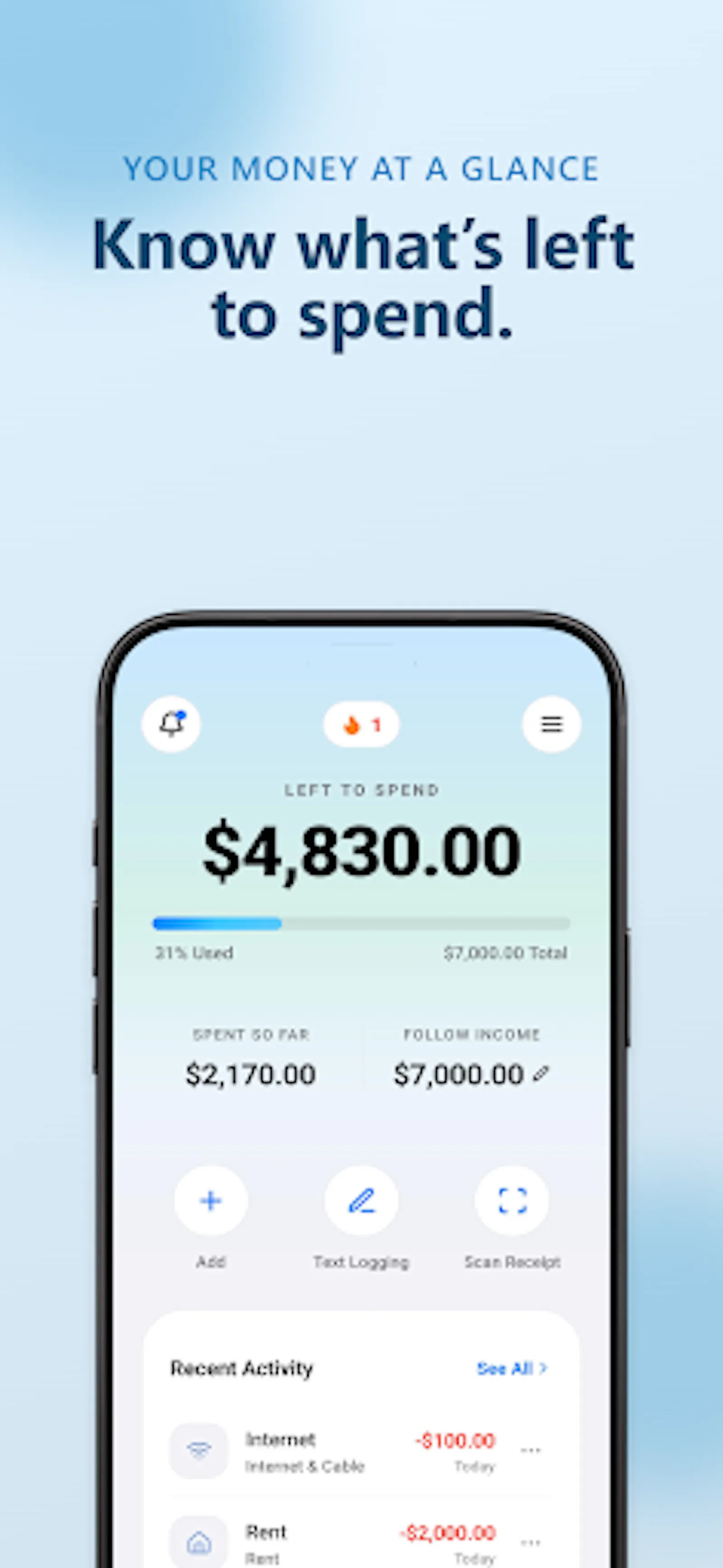 Stash: Voice Expense Tracker screenshot 1