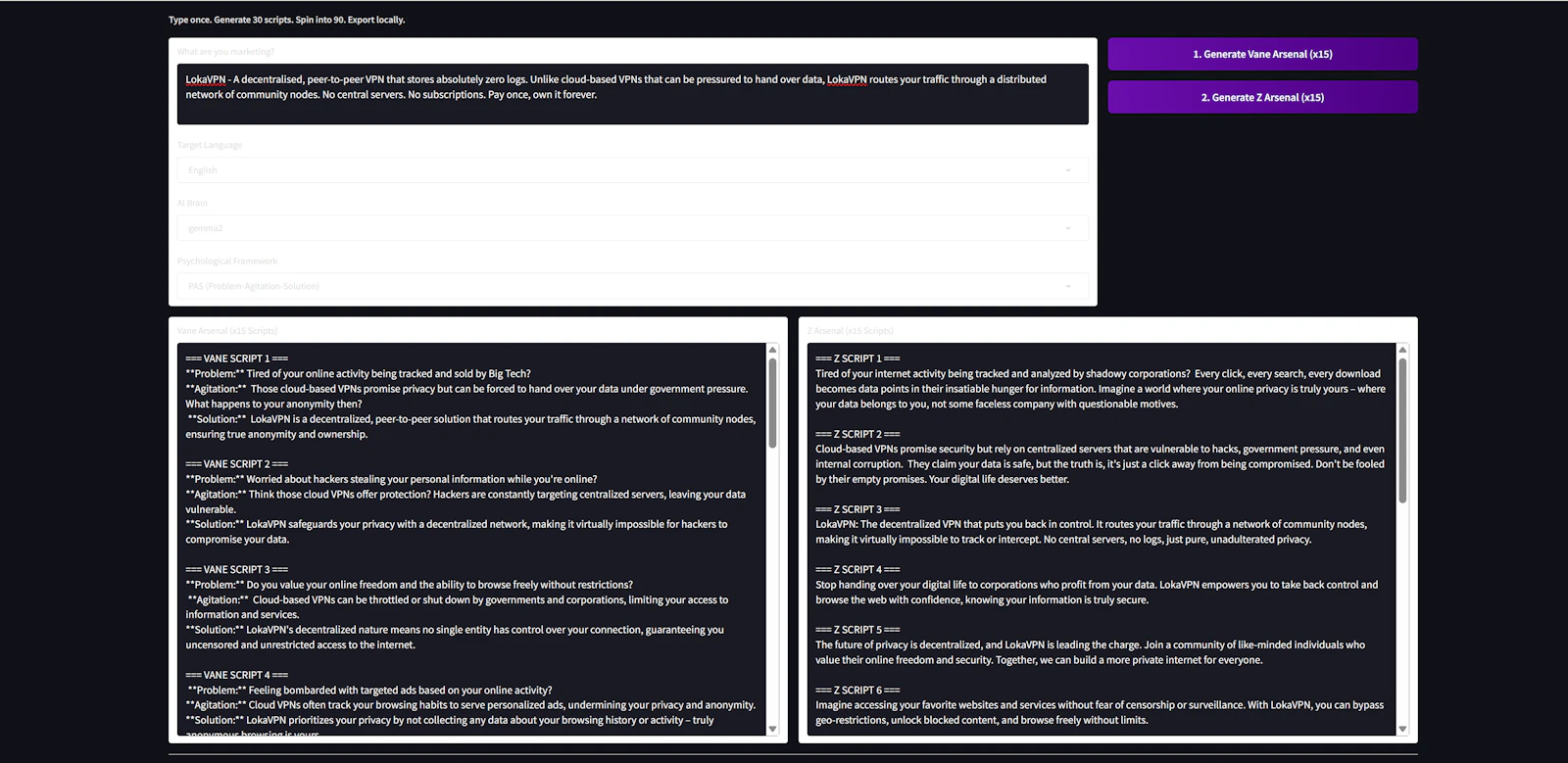NEXUS IPSUM screenshot 3