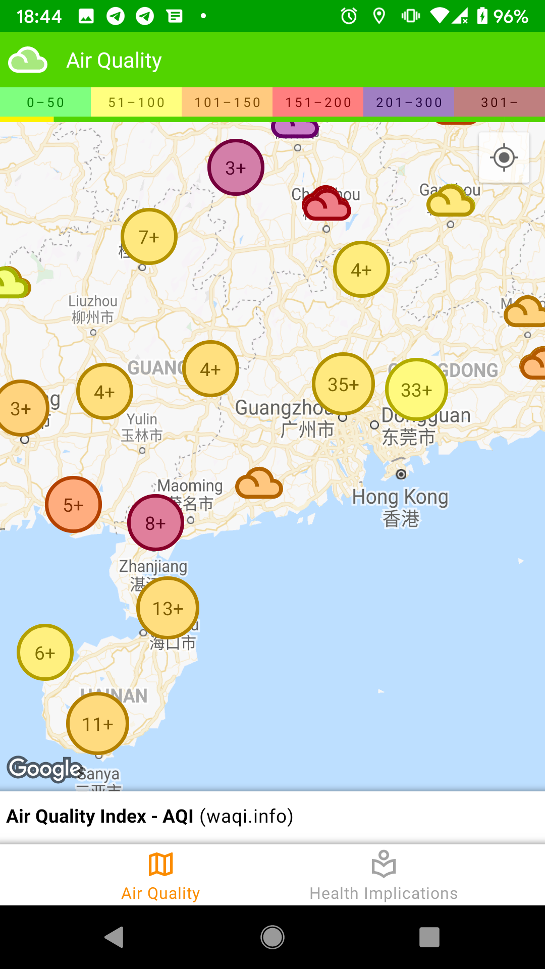 ดัชนีคุณภาพอากาศ - AQI - ข้อมูลคุณภาพอากาศสำหรับหลายประเทศทั่วโลก media 19