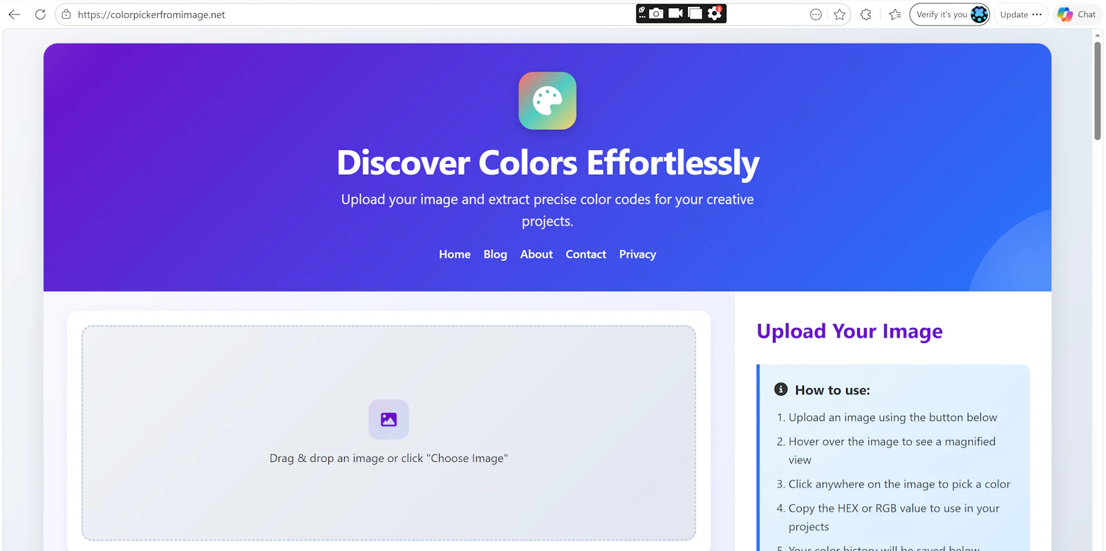 Image Color Picker screenshot 2