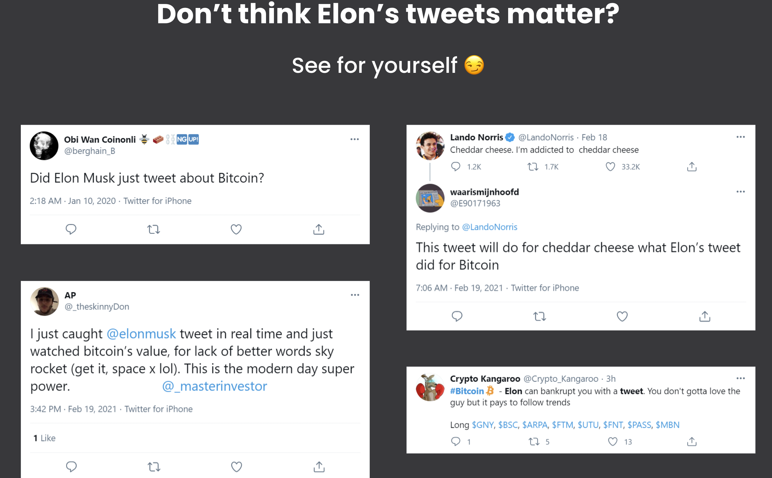 Did Elon Tweet About Bitcoin? gallery image