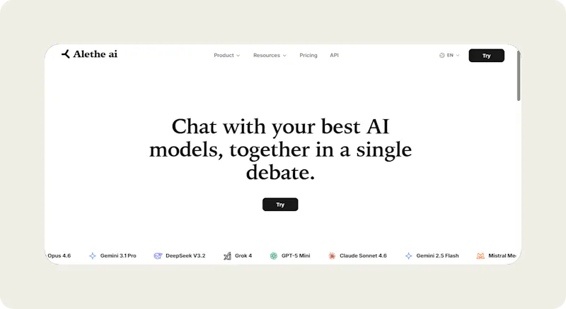 Alethe ai screenshot 2