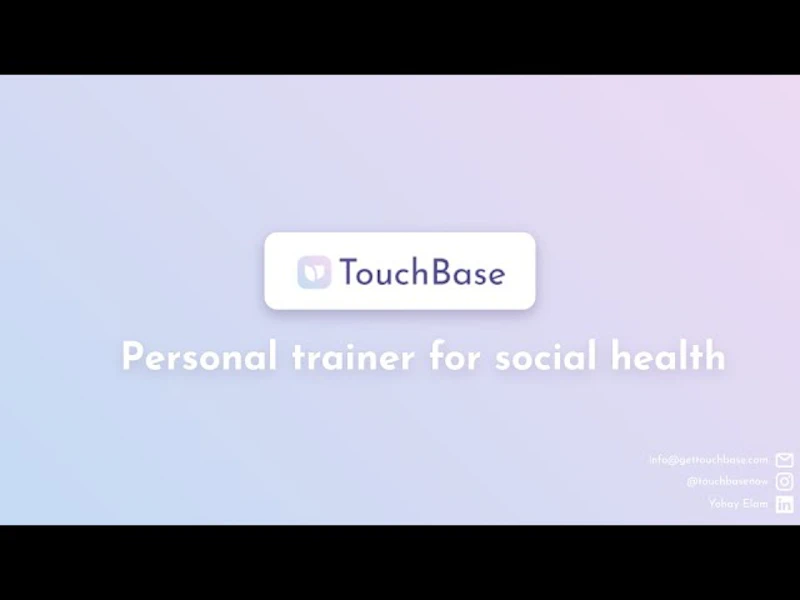 TouchBase screenshot 1 (video preview)