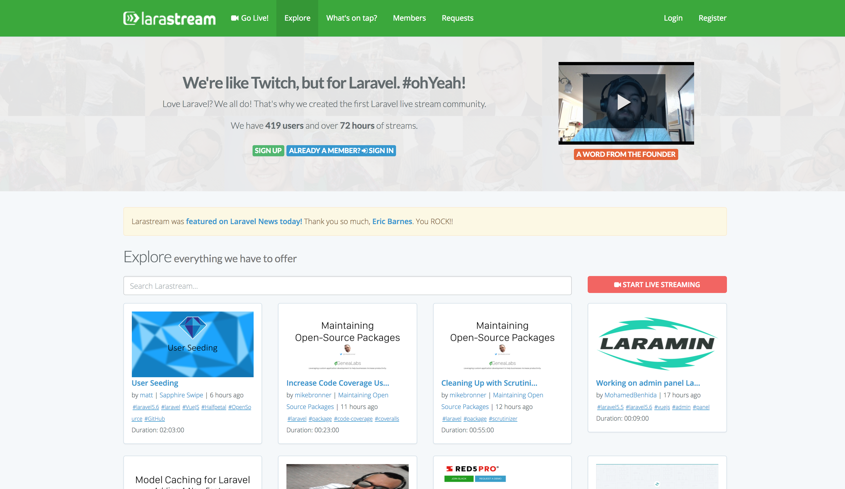 LaraStream gallery image
